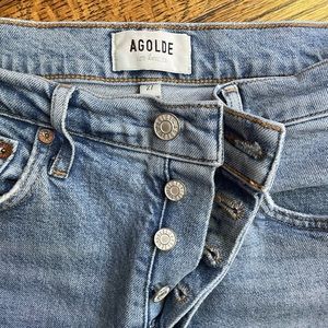 Agolde Riley straight crop jeans